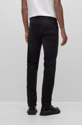 BOSS - Slim-fit jeans in black-black supreme-movement denim