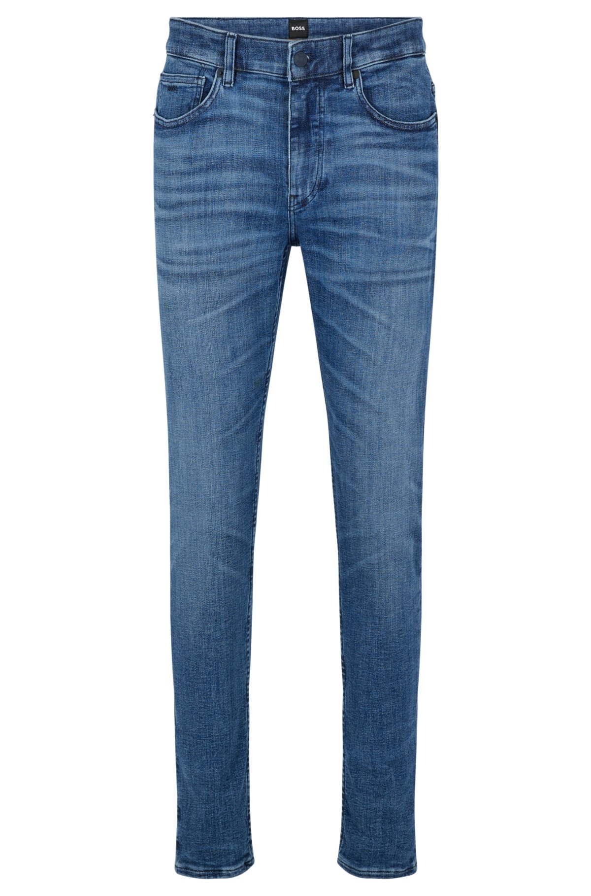 BOSS - Slim-fit jeans in blue supreme-movement denim
