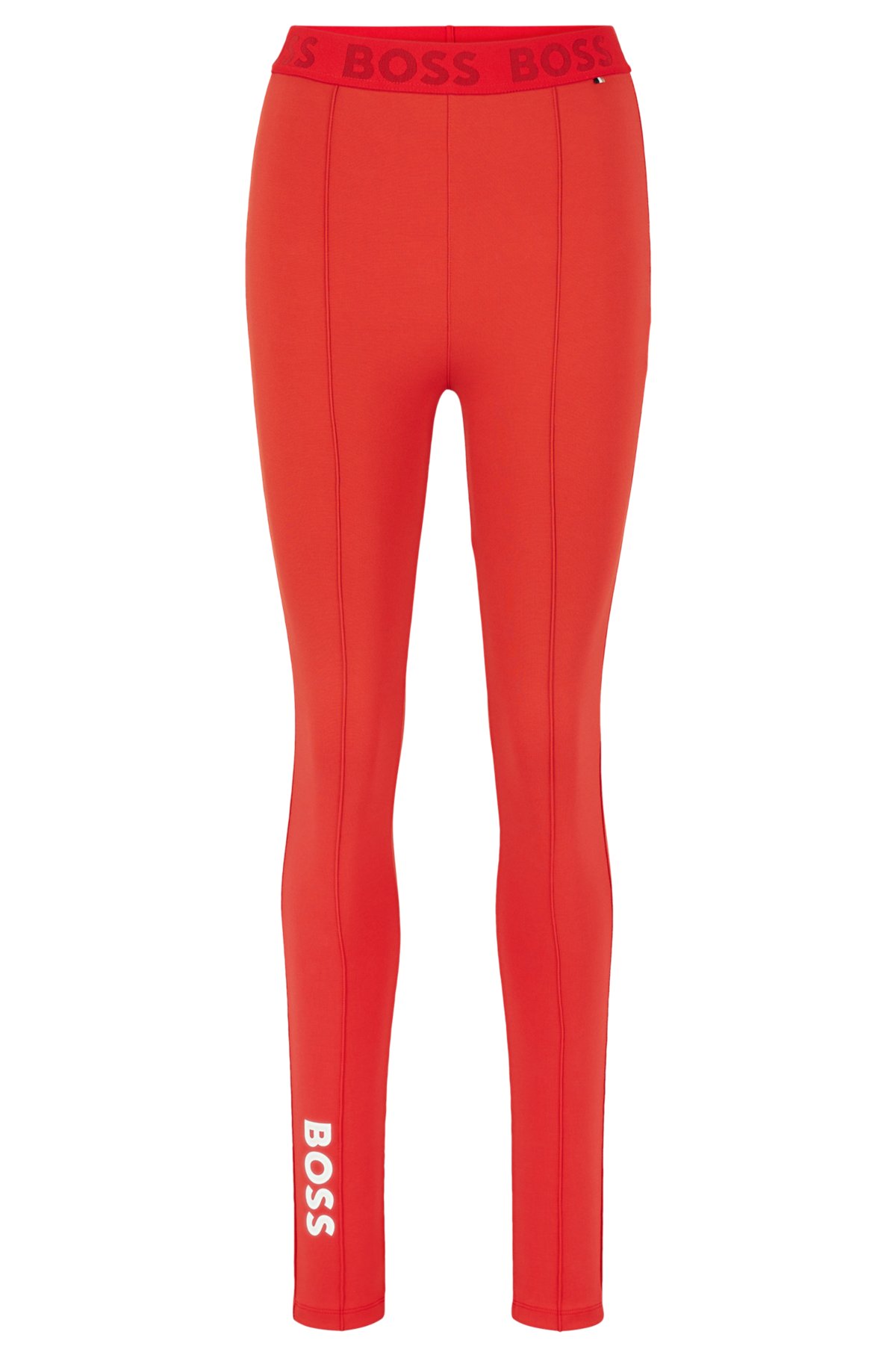 BOSS x Alica Schmidt extra-slim-fit leggings with logo details