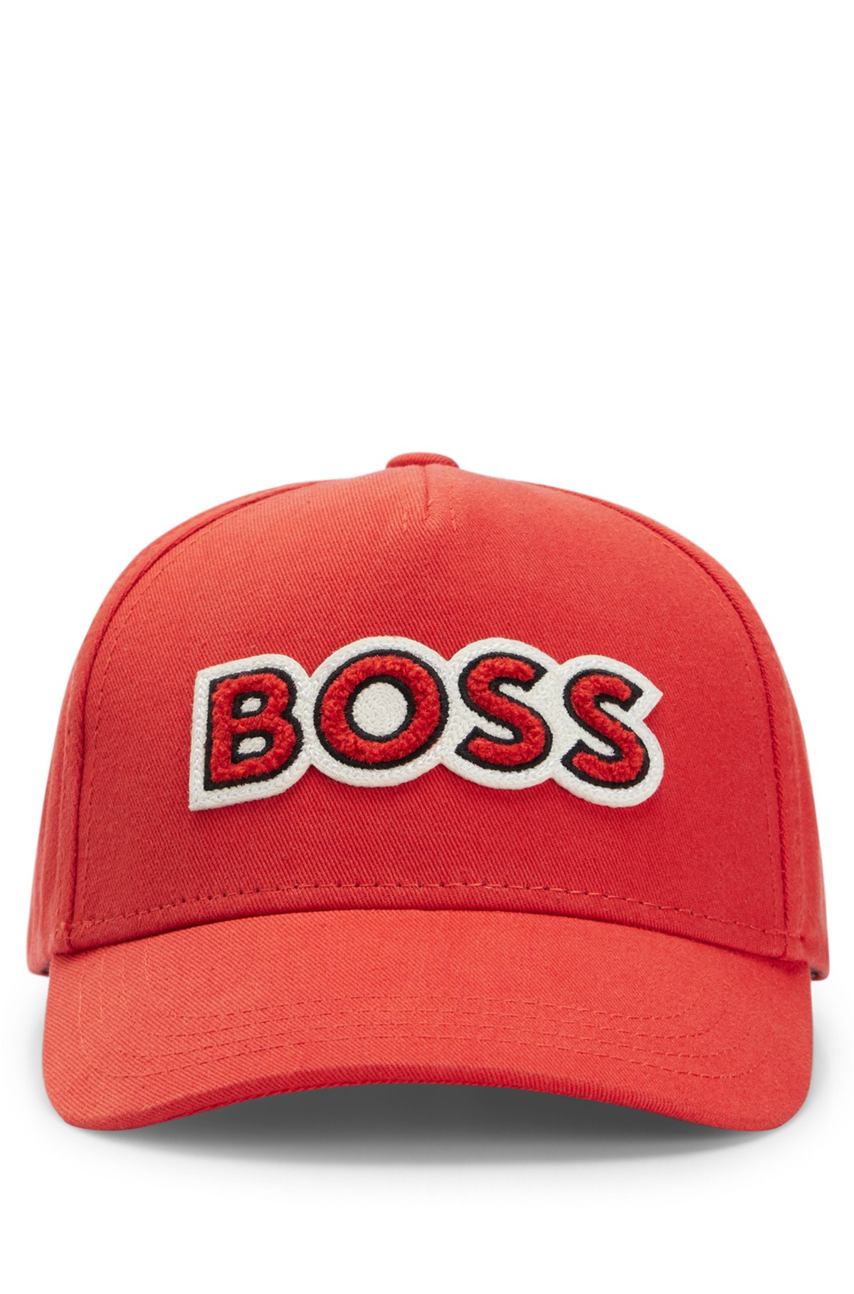 BOSS - BOSS Schmidt with x patch Alica cap logo cotton-twill