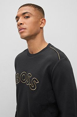 Hugo boss black and best sale gold sweatshirt