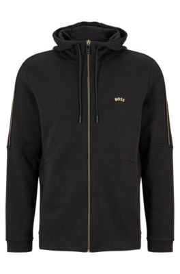 Hugo boss zip sweatshirt hot sale