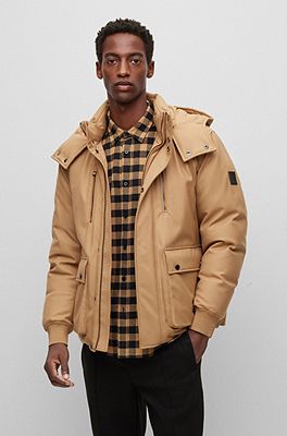 Hugo boss khaki on sale jacket