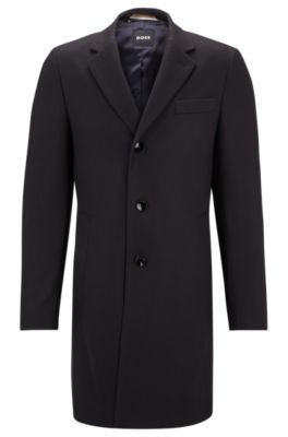 Mens wool clearance coats slim fit