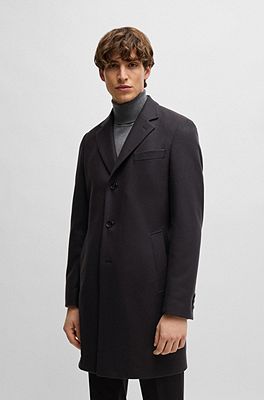 Hugo boss virgin outlet wool coat