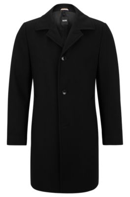 BOSS Formal coat in a virgin wool blend