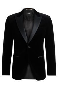 Hugo boss velvet jacket new arrivals