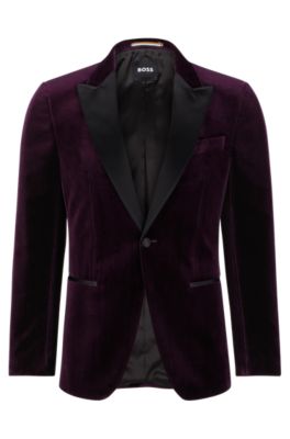 Purple Velvet Blazer