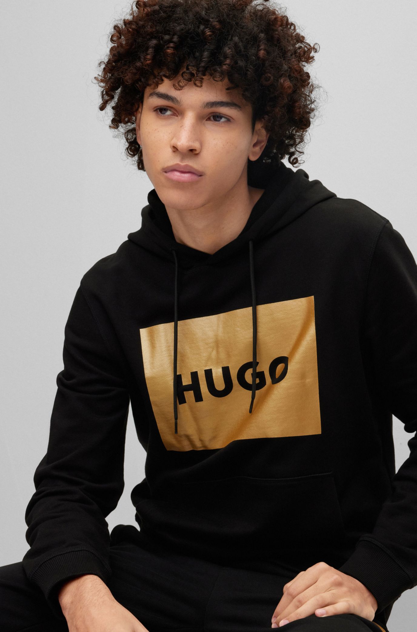 Hugo boss outlet reverse logo hoodie