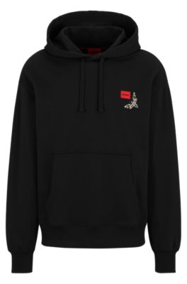 Cotton Hoodie W/ Logo