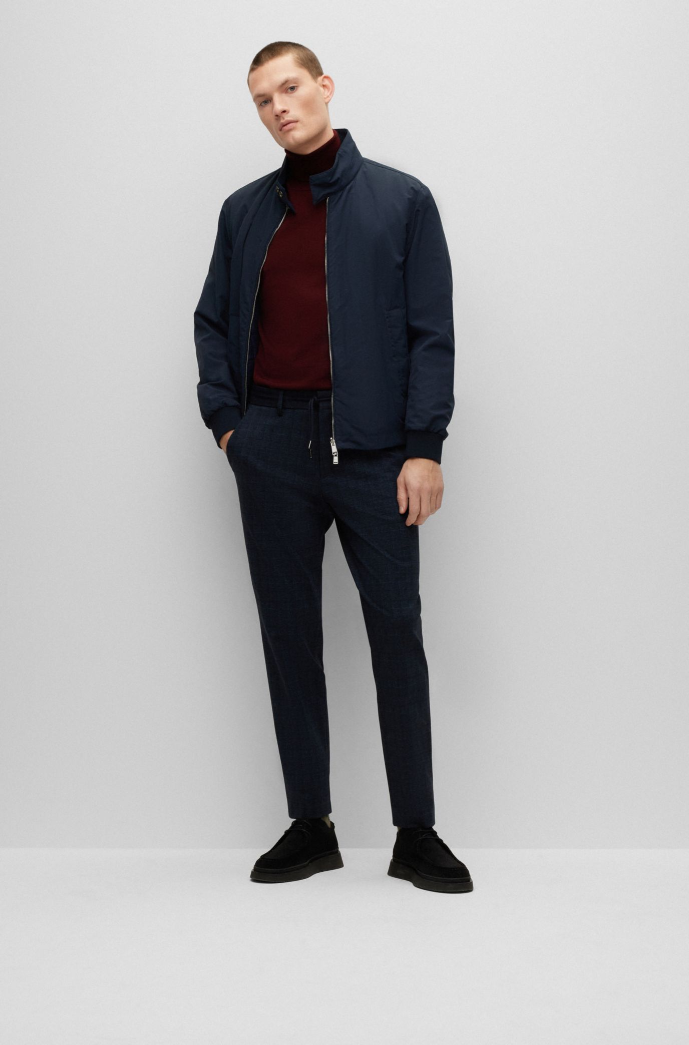 Zara man 2024 harrington slim fit