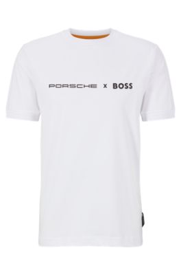 BOSS Porsche x BOSS slim fit T shirt with exclusive branding