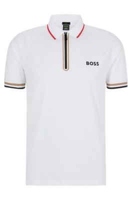 Hugo boss t discount shirt with zip