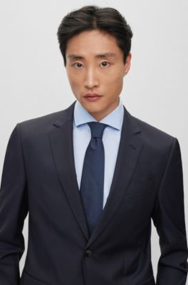 BOSS Costume deux pièces Slim en laine vierge