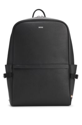 Backpack with foil-print logo, Black
