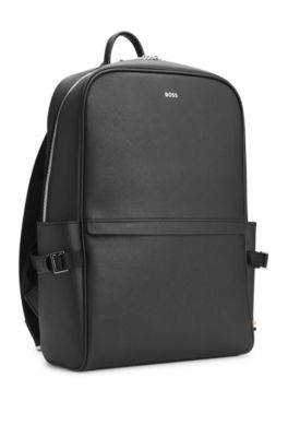 Backpack with foil-print logo, Black