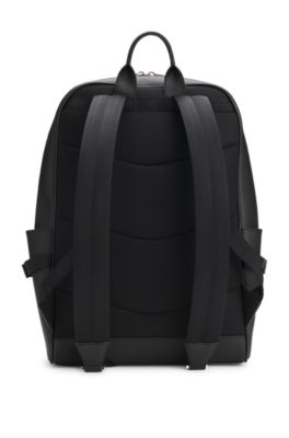 Backpack with foil-printed logo, Black