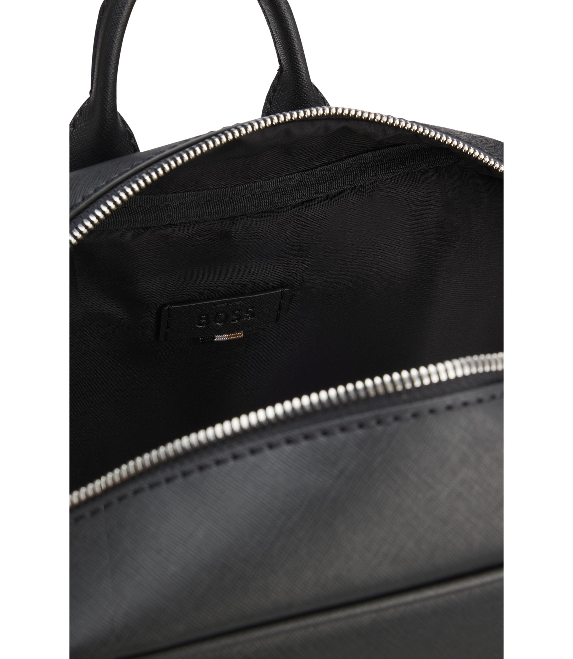 【しょーご】BOSS バックパック フォイルプリント ロゴ BOSS - Backpack with foil-print logo - Black