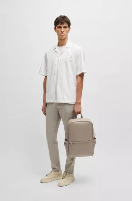 Backpack with foil-print logo