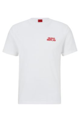 HUGO - REPLAY cotton with capsule T-shirt logo HUGO | print
