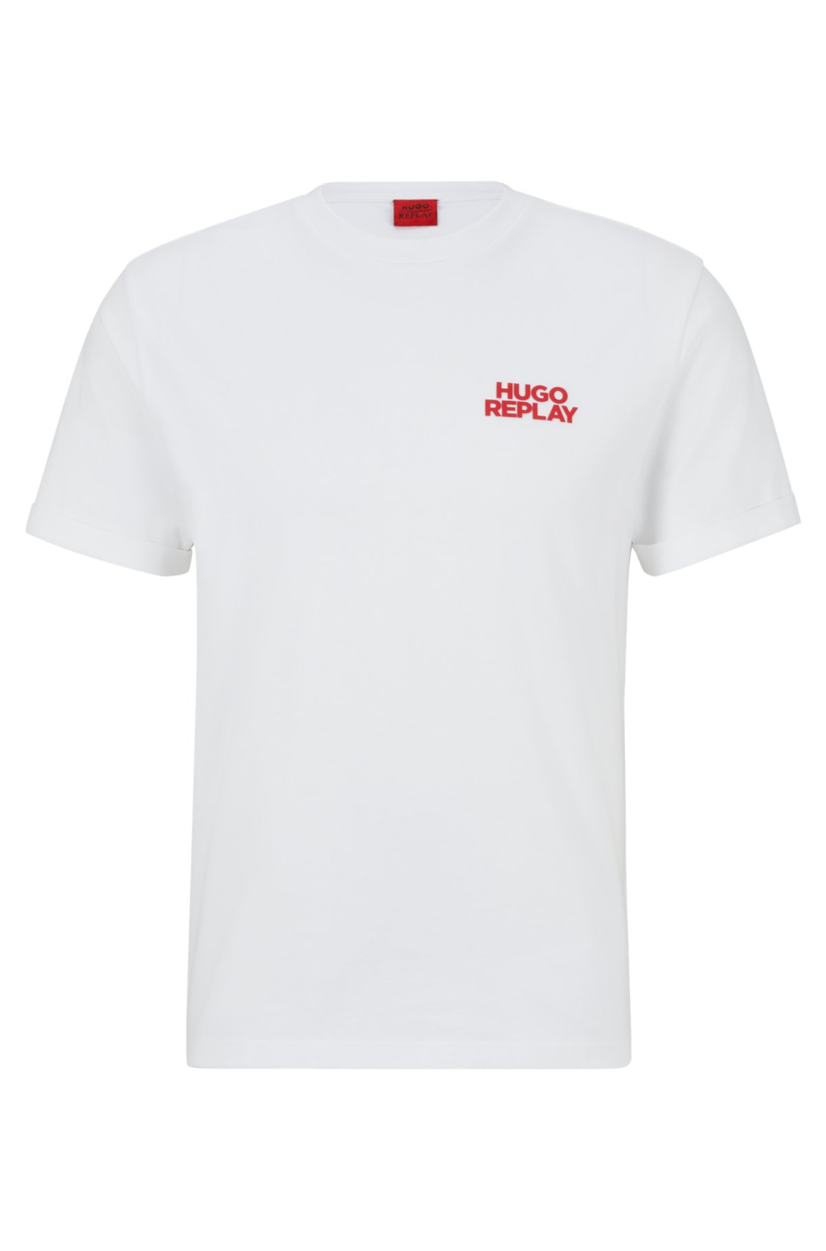 HUGO - HUGO  REPLAY cotton T-shirt with capsule logo print