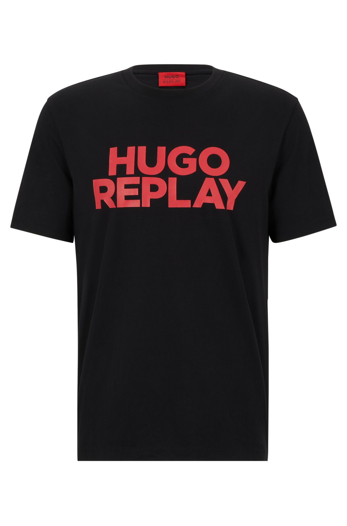 HUGO - HUGO | REPLAY capsule-logo-print T-shirt in cotton