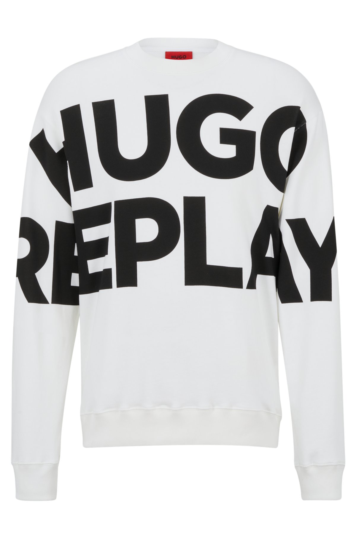HUGO - HUGO  REPLAY cotton sweatshirt with oversize capsule logo