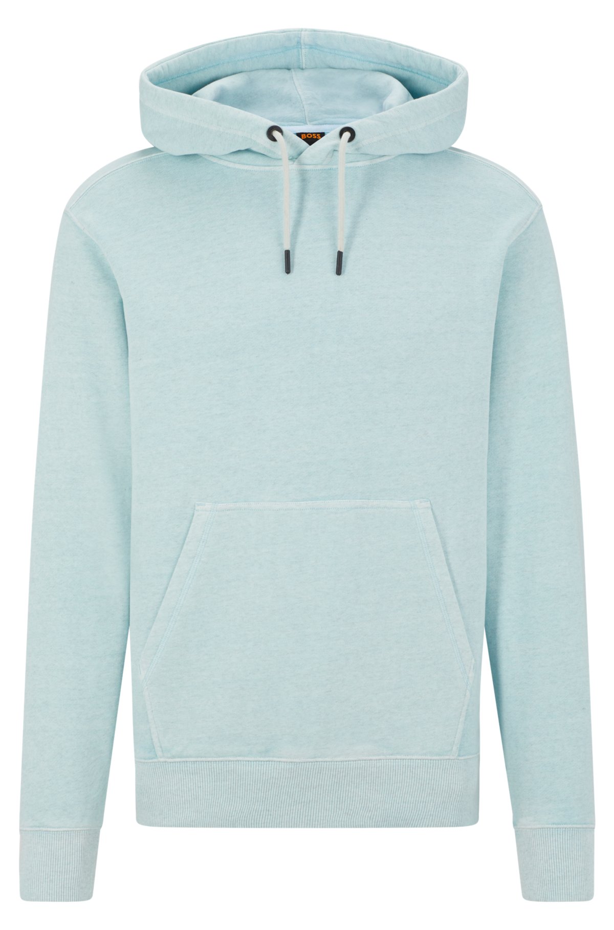 logo - embroidered BOSS hoodie Cotton-blend with relaxed-fit