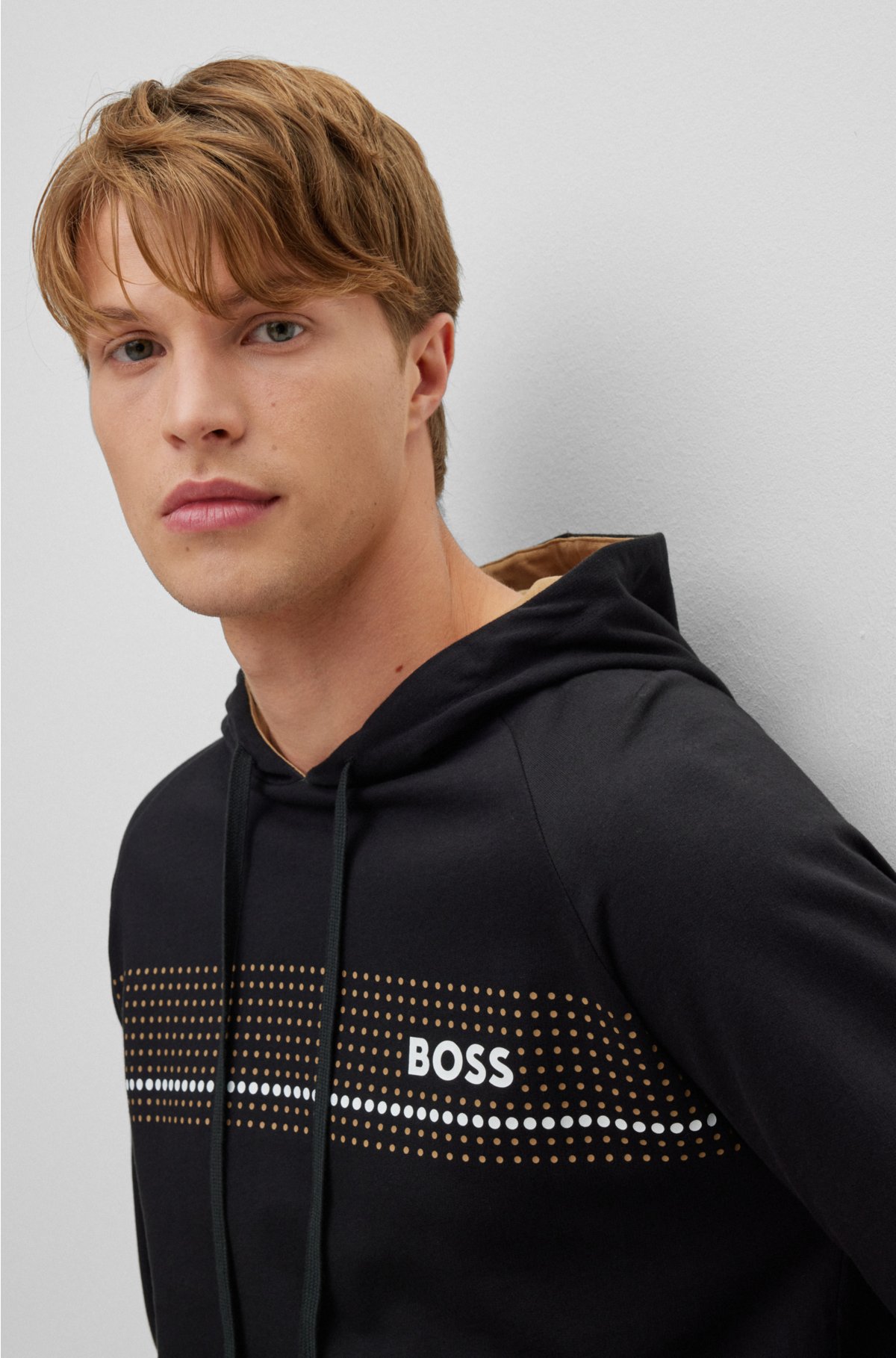 BOSS - hoodie with and logo print