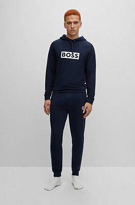 Hugo boss tracksuit black and clearance grey