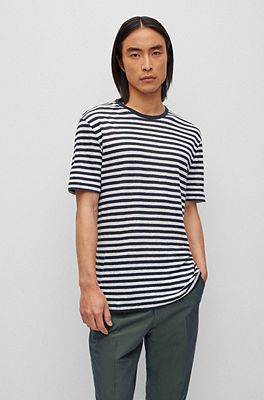 Hugo boss shop striped t shirt