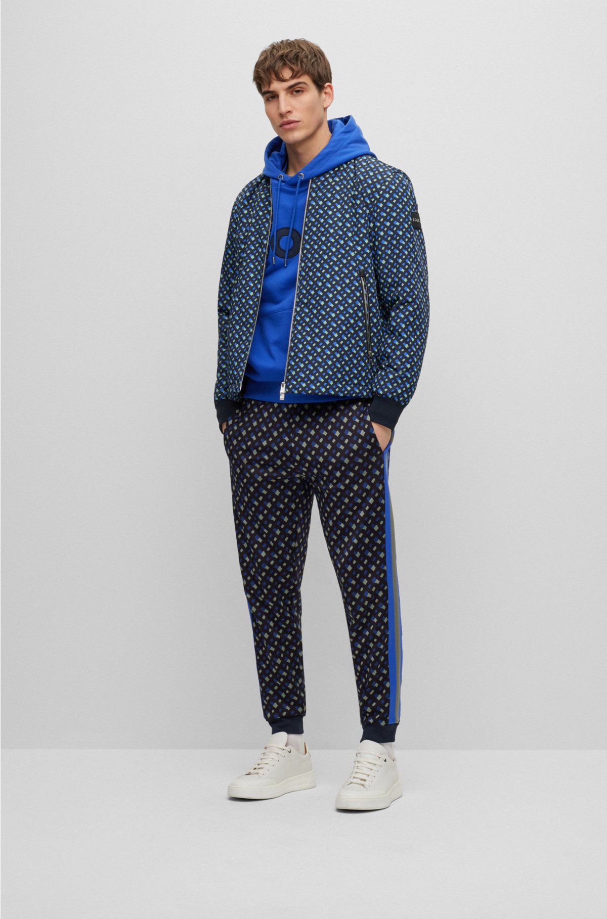 Louis Vuitton Monogram Mens Hoodies, Blue, 54