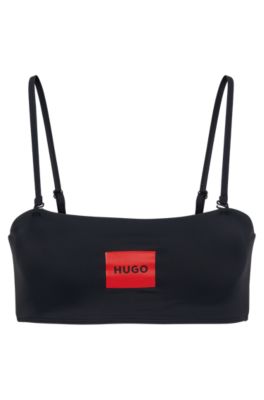 HUGO Womens Peekaboo Detail Bralette Bikini Top : : Clothing,  Shoes & Accessories