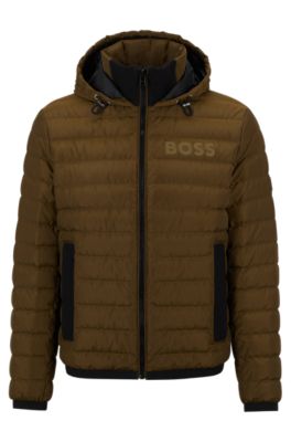 BOSS Waterrepellent down jacket with logo detail