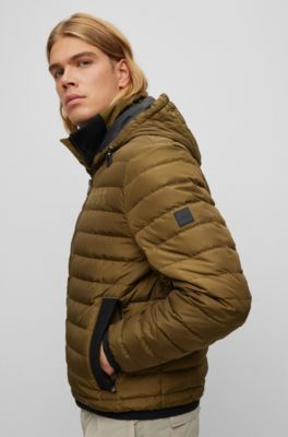 BOSS Waterrepellent down jacket with logo detail