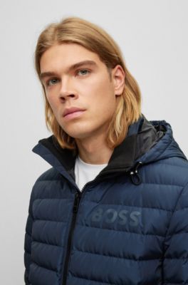 BOSS Waterrepellent down jacket with logo detail