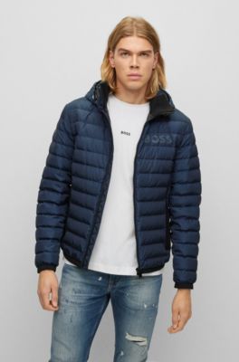 BOSS Waterrepellent down jacket with logo detail