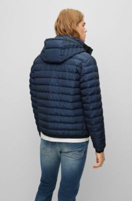 BOSS Waterrepellent down jacket with logo detail