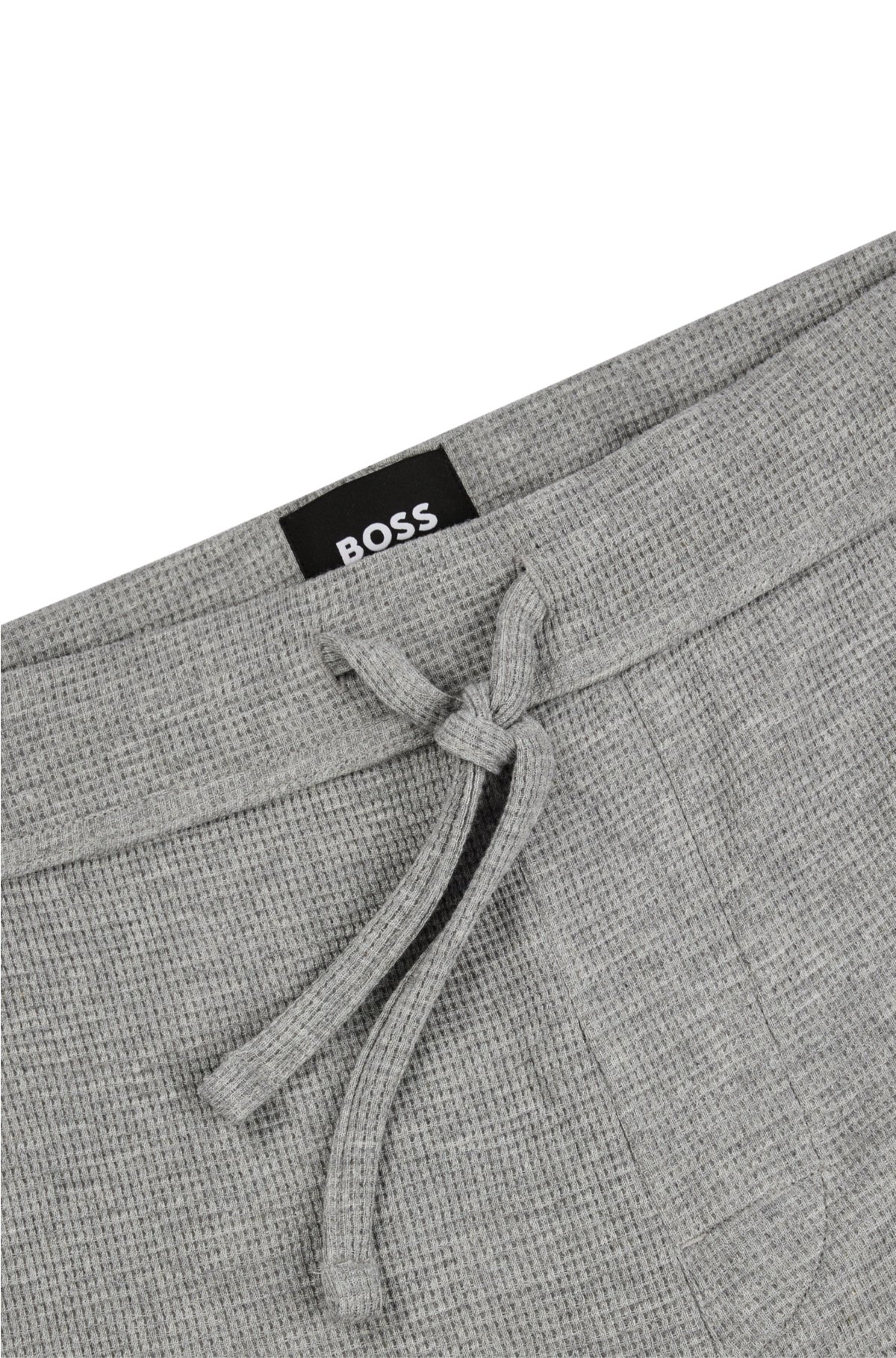 Cotton-blend pajama bottoms with embroidered logo, Grey