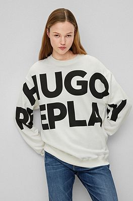 HUGO - HUGO  REPLAY cotton T-shirt with capsule logo print