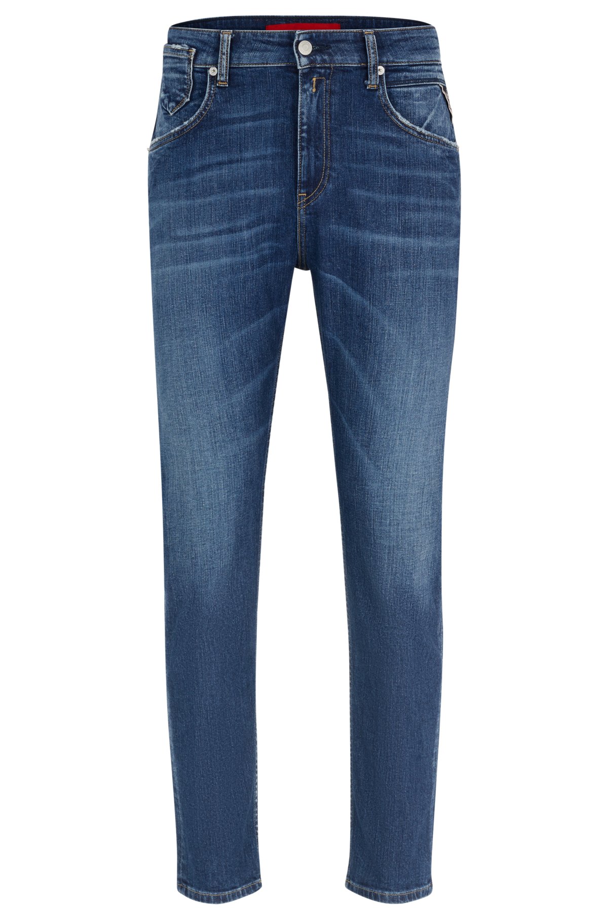 bord tobben bruiloft HUGO - HUGO | REPLAY regular-fit jeans in dark-blue stretch denim