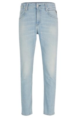 HUGO - HUGO | stretch in regular-fit light-blue REPLAY denim jeans