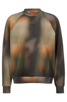 Hugo camo sales sweatshirt