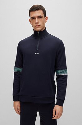 Boss quarter zip discount sweatshirt