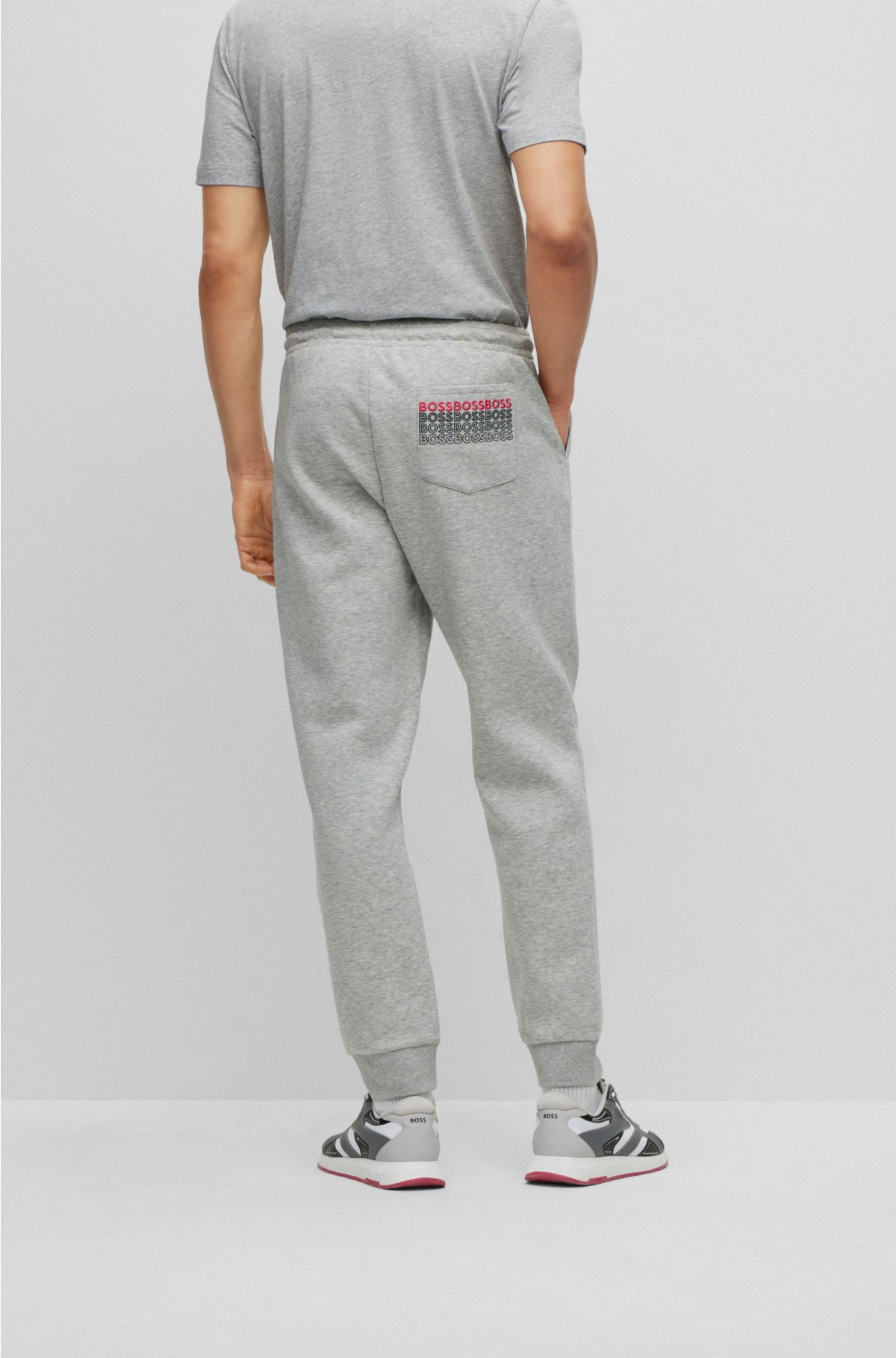 BOSS - Cotton-blend tracksuit with logos