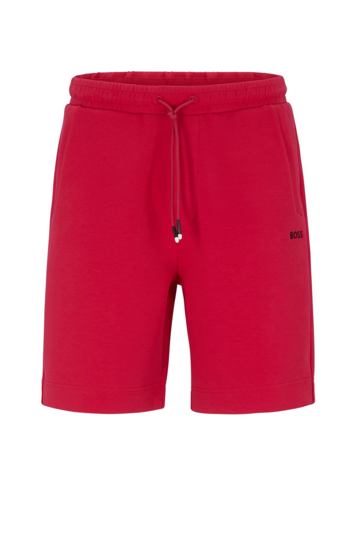 BOSS logos regular-fit with embroidered - Cotton-blend shorts