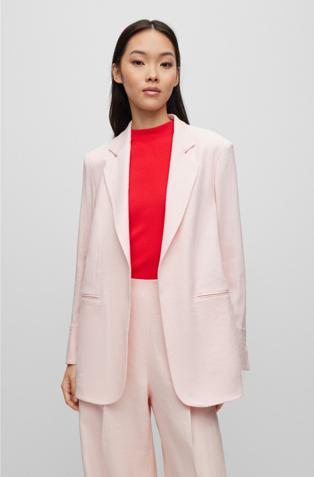 Jodhi soft pink blazer, BOSS, Women's Blazers