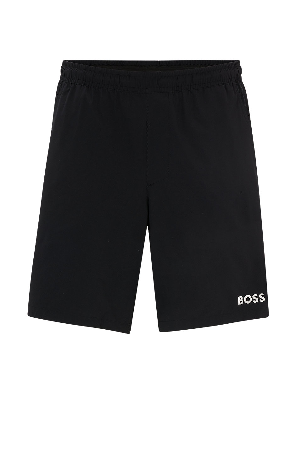 BOSS - Performance-stretch regular-fit shorts with logo detail