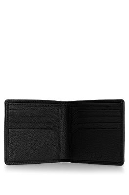 BOSS - Structured card holder with monogram print