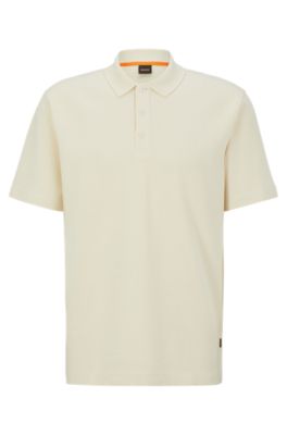 Pinstripe Micro Waffle Pocket Polo